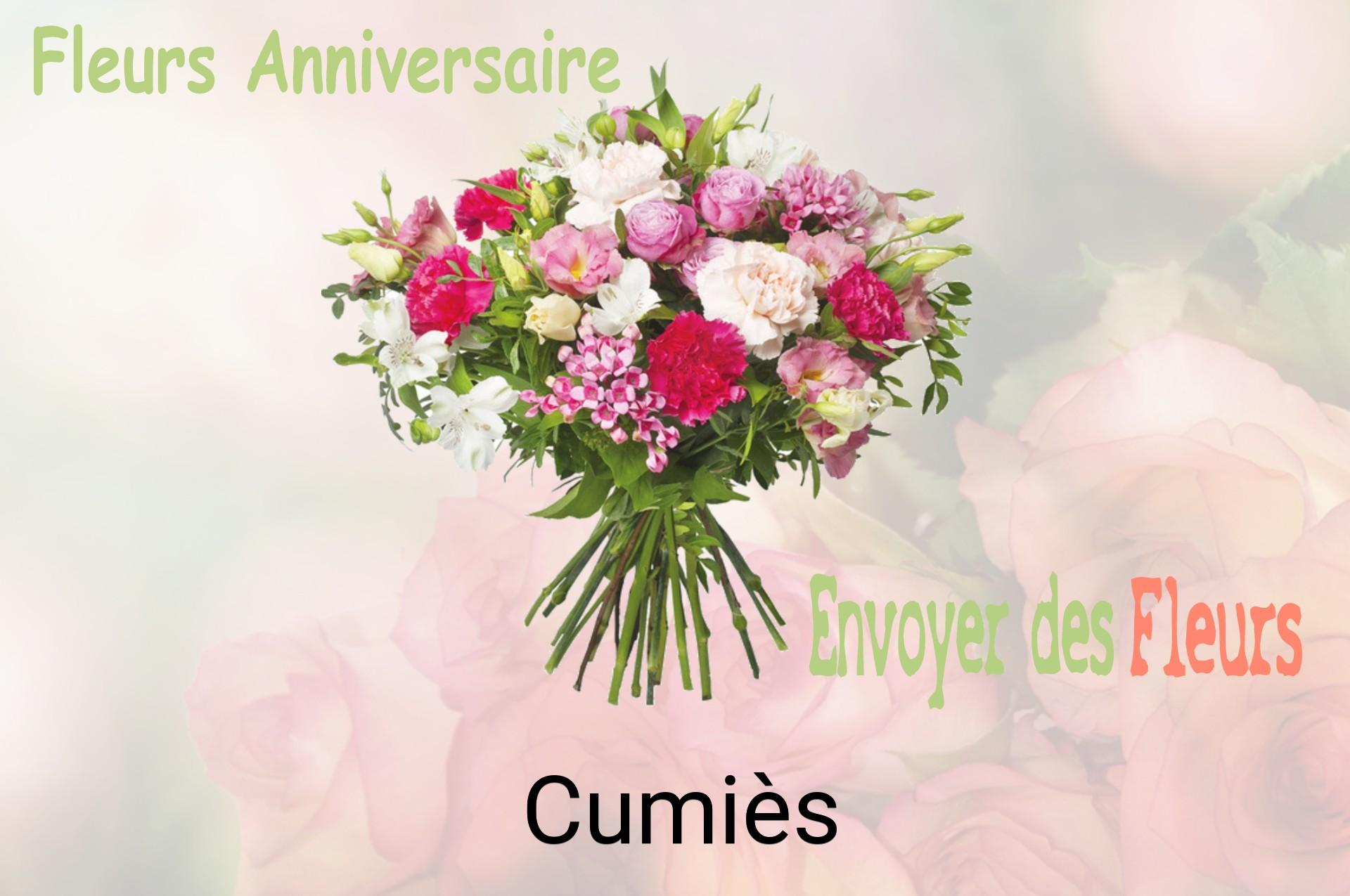 Bouquet de fleurs d’anniversaire livré à Cumiès