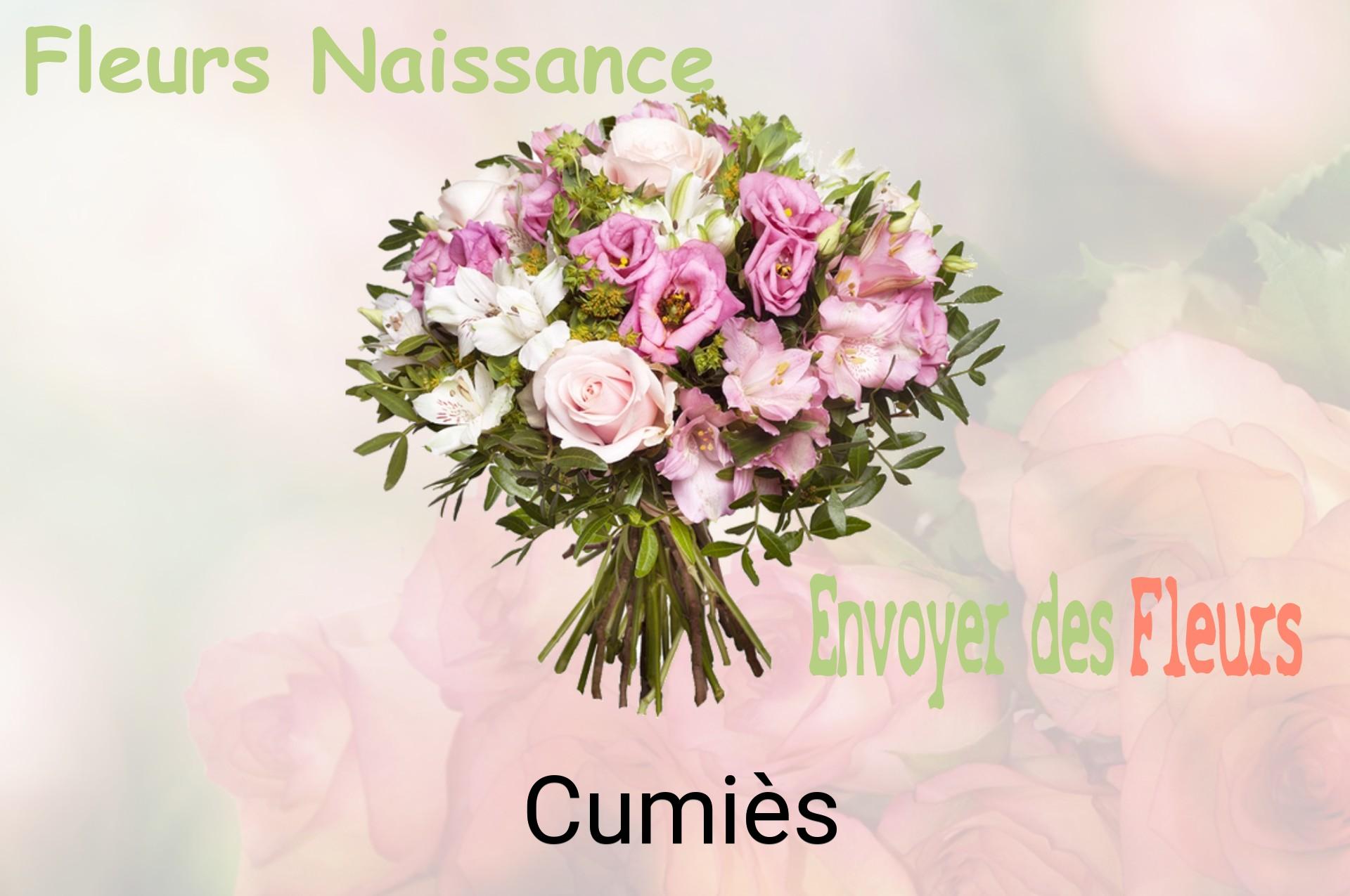 Bouquet de fleurs de naissance livré à Cumiès